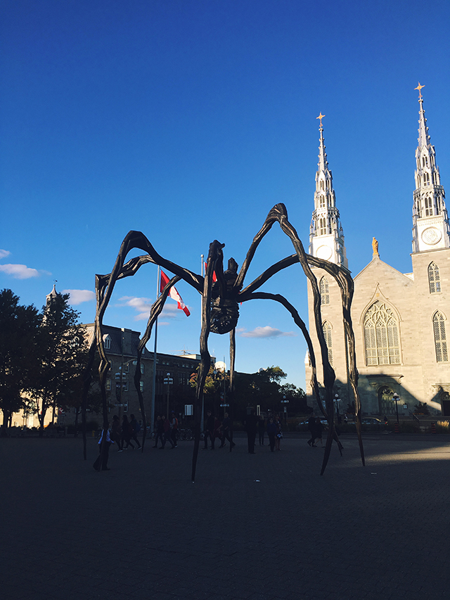 National Gallery of Canada, Mama spider sculpture solo travel blog to ottawa canada
