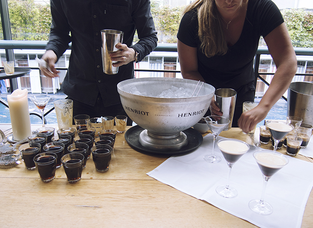 Nespresso pop-up boutique launch Nespresso espresso martini cocktail bar
